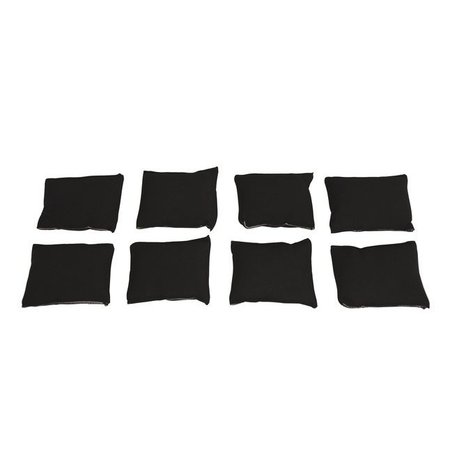 ABILITATIONS Weight Pack for Weighted Vests, 4 Pounds, Black, Pack of 8 PK SSE-0046